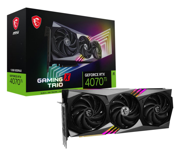 MSI GeForce RTX 4070 Ti GAMING X TRIO 12GB GDDR6X - 1098606 - zdjęcie